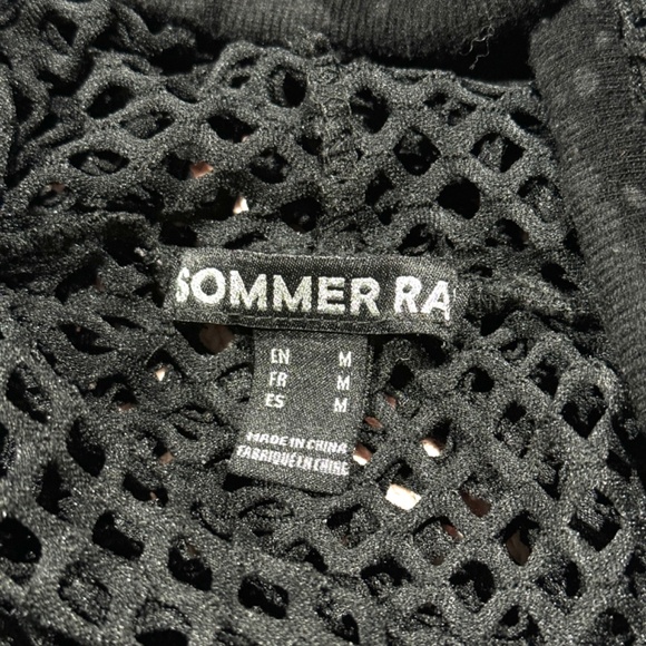 Sommer Ray Mesh Cropped Hoodie - Picture 3 of 4